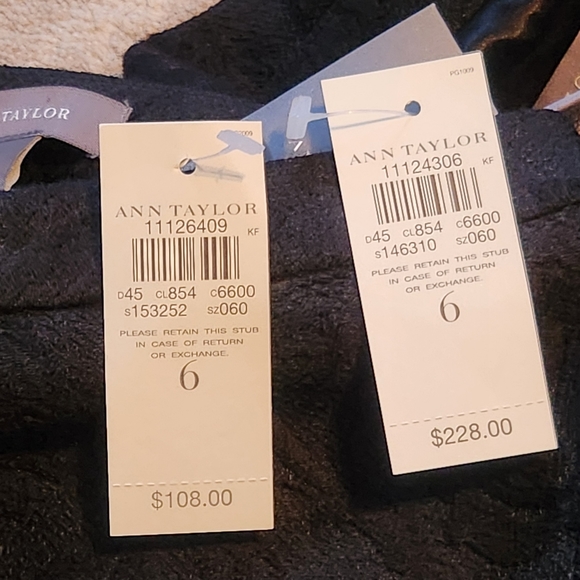 Ann Taylor Wool Suit Set. Black. Size 6. NWT. - Picture 3 of 9